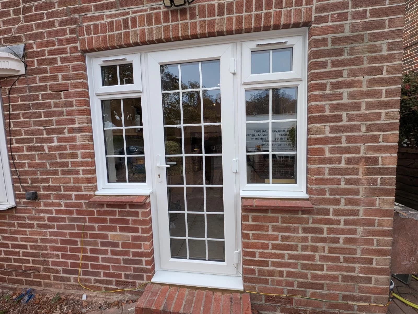 Georgian-Bar Door & Matching Side Windows — London & Surrey, doors by A1 Window Construction Ltd
