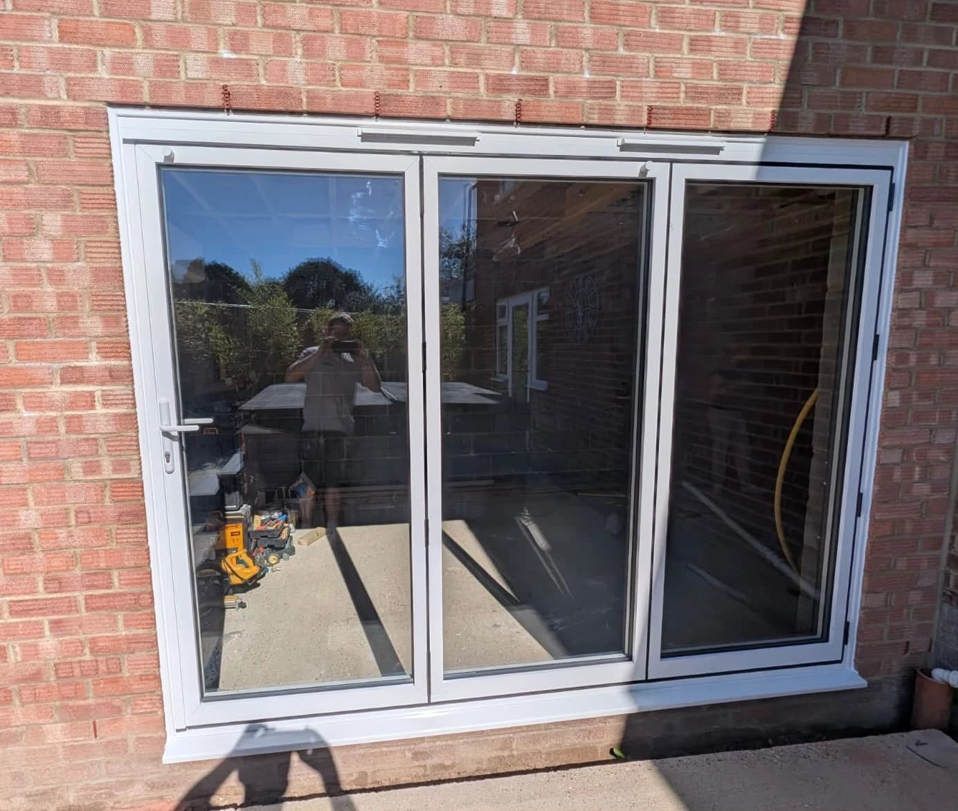 Leaded Casement Window & White Bi-Fold Doors — London & Surrey, doors by A1 Window Construction Ltd